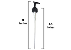 Dr. Woods pump tube length detail showing trim-to-fit convenience