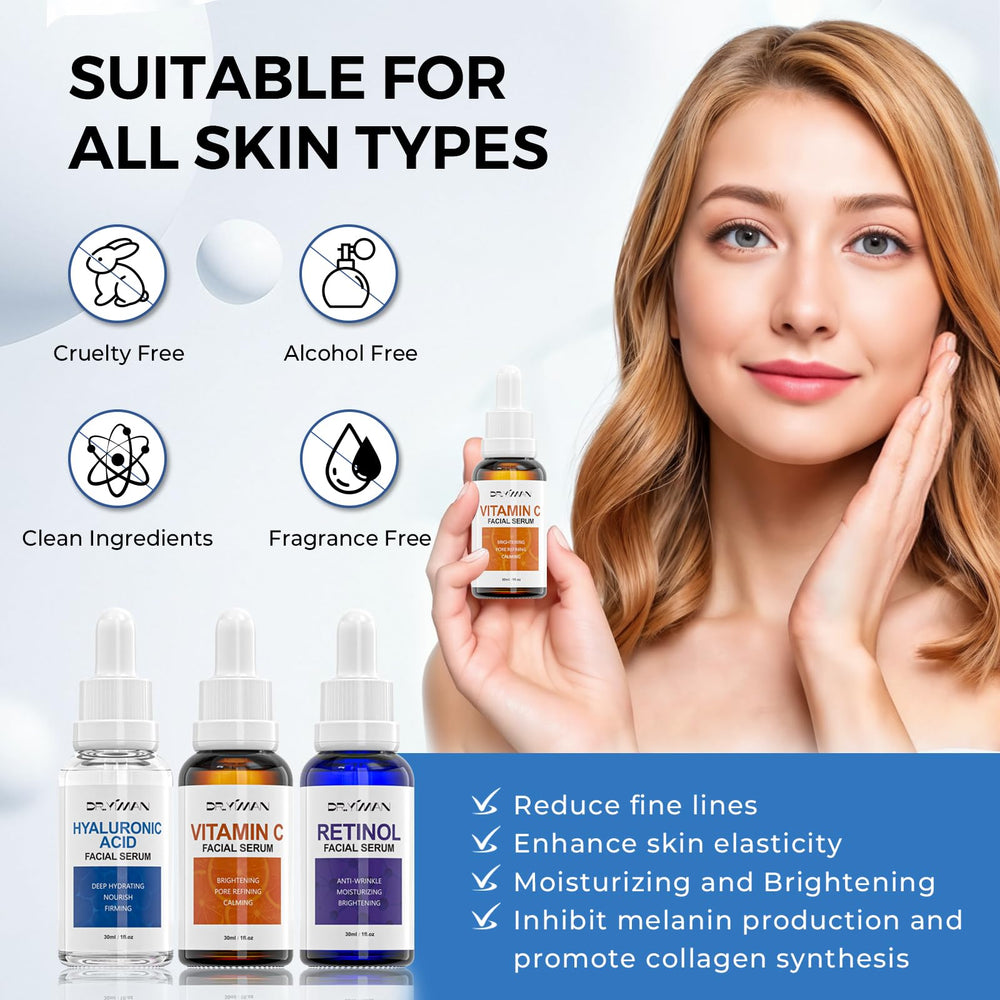 DR.YIMAN Retinol bottle close-up showing smooth application benefit