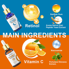 DR.YIMAN vitamin C serum pipette dispensing a drop highlighting hydration benefits