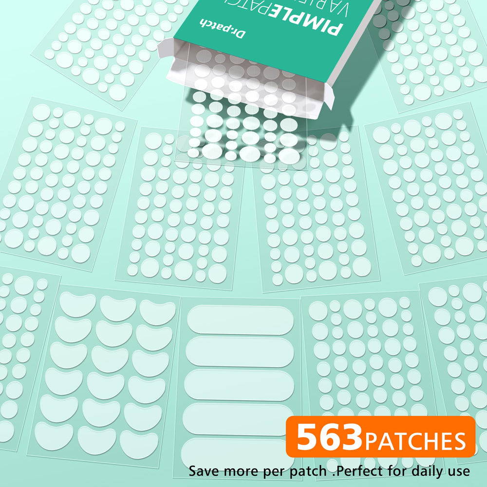 Dr.patch hydrocolloid patch texture close-up demonstrating thin flexibility