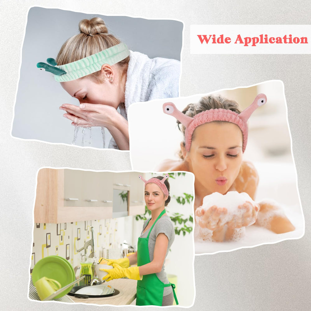 DragonflyDreams model wearing headband during skincare showing secure hold and stylish look