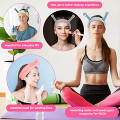 DragonflyDreams headband beside ruler showing compact size and stretchability