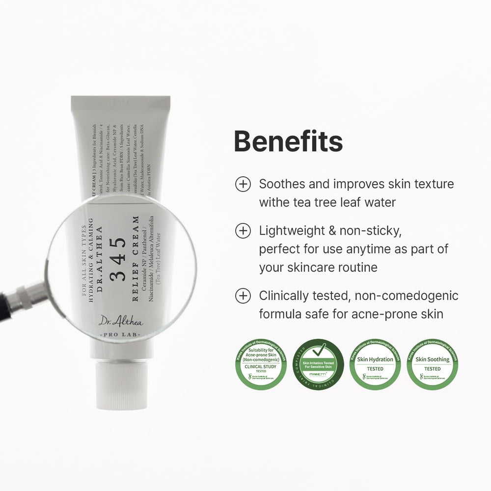 Dr.Althea open tub reveals smooth cream for easy application