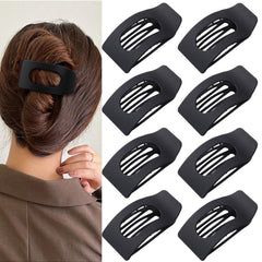 Drealoe front packaging showing eight black flat clips, polished storage benefit