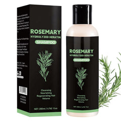 DreamCatching front packaging displaying 200ml rosemary shampoo for restorative care