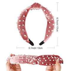 DRESHOW model wearing headband during yoga showing hair control benefit