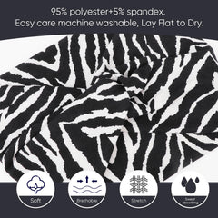 DRESHOW care label close-up showing easy-wash instructions and durability