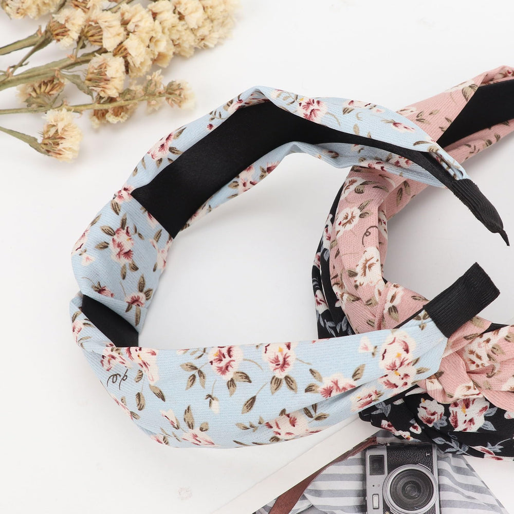 DRESHOW four headbands laid flat displaying color options for mix-and-match benefit