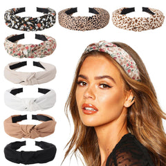 DRESHOW front view of eight headbands showing colors and packaging, easy outfit pairing