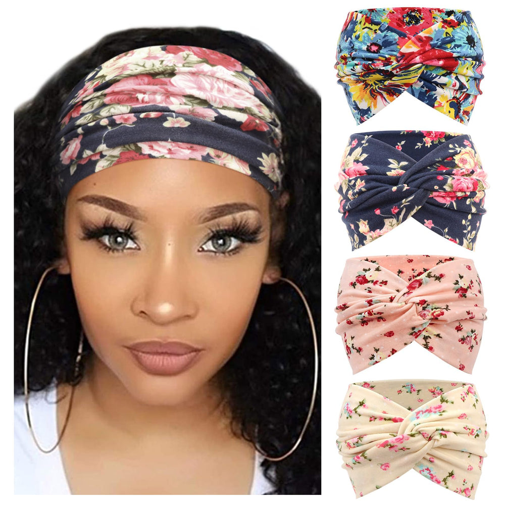 DRESHOW headband front view showing neat knot and secure fit benefit