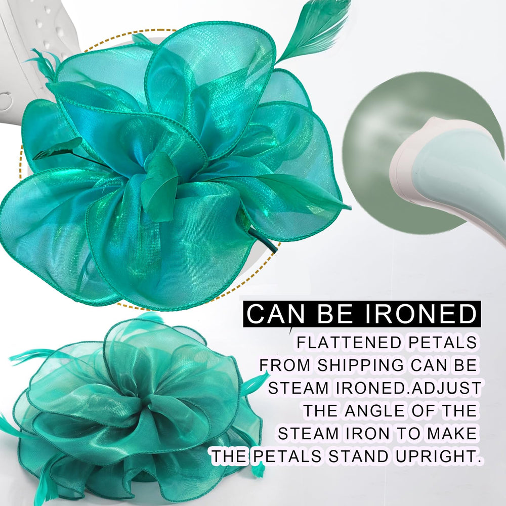 DRESHOW fascinator on a reception table adding classic event flair