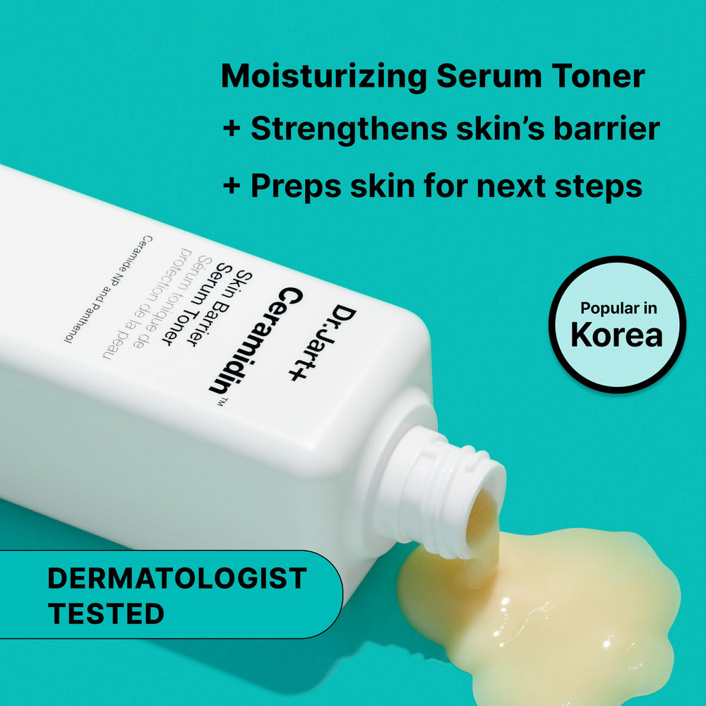 Dr.Jart+ milky texture pouring to show hydrating consistency