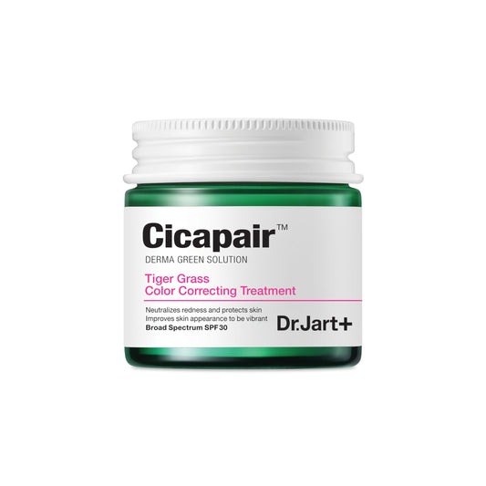Dr.Jart+ front tube showing product packaging and instant redness neutralizing