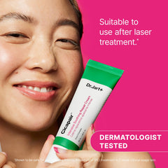 Dr.Jart+ dispensing cream from jar showing hygienic application benefit