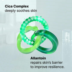 Dr.Jart+ serum applied on cheek demonstrating redness-calming effect