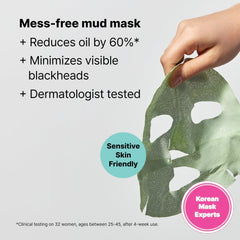 Dr.Jart+ close-up of green mud texture highlighting purifying minerals