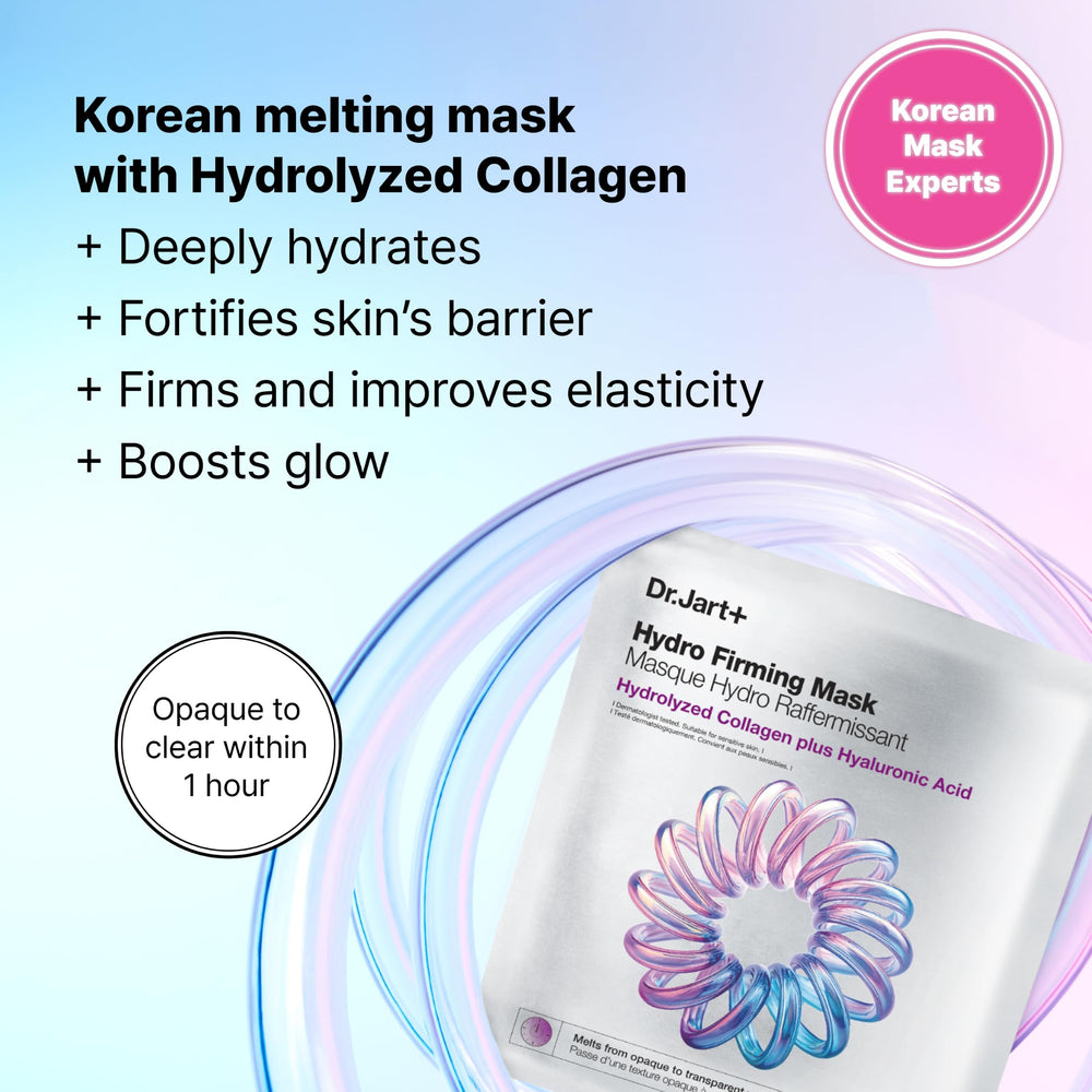 Dr.Jart+ sheet mask fabric close-up displaying smooth texture and fit