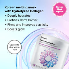 Dr.Jart+ sheet mask fabric close-up displaying smooth texture and fit