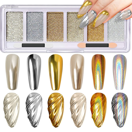 DRMODE front palette view showing six chrome colors and compact design for easy travel