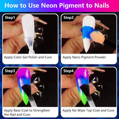DRMODE Neno party manicure lifestyle showing eye-catching neon nails