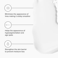 DRMTLGY open jar displaying cream texture and smooth hydration benefits
