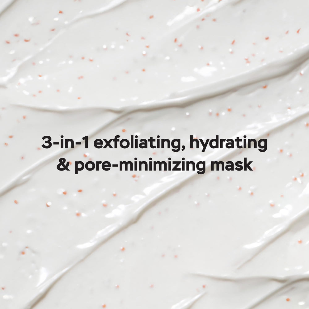 DRMTLGY rinsing pumpkin mask from skin to reveal softer, refreshed complexion benefit