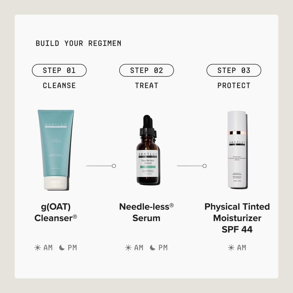 DRMTLGY tube in lifestyle scene indicating reef‑safe, everyday use
