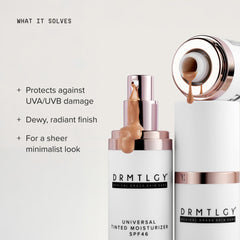 DRMTLGY tube nozzle close-up highlighting precise application and hygiene