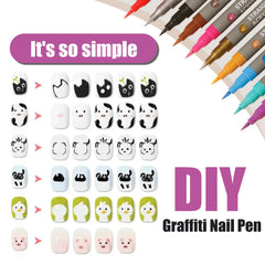 Dr.nail ultra-fine 0.7mm tip close-up demonstrating precision for intricate designs