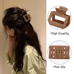 Drnytunk in-use half-up style displaying clip holding hair during daily routines