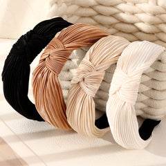 Drnytunk headband worn with ponytail for steady non-slip hold