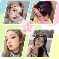 Drnytunk star clips worn in hair adding playful secure hold