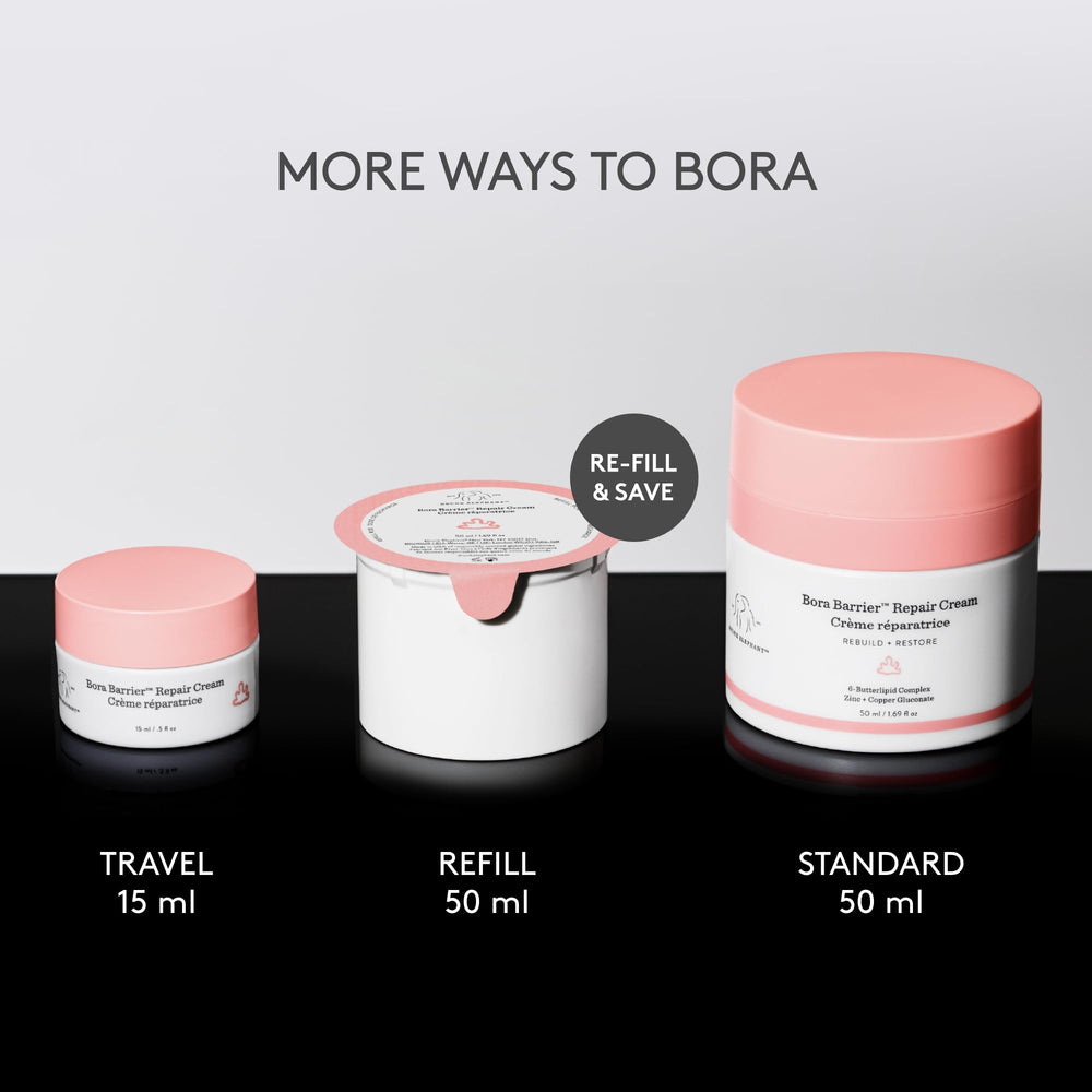 Drunk Elephant Bora Barrier key ingredients label emphasizing lipids