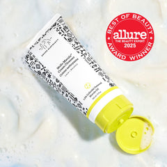 Drunk Elephant pump detail highlighting easy dispensing and hygiene benefit