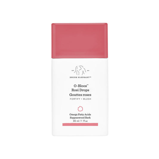 Drunk Elephant O-Bloos front packaging showing bottle and label for easy identification and appeal