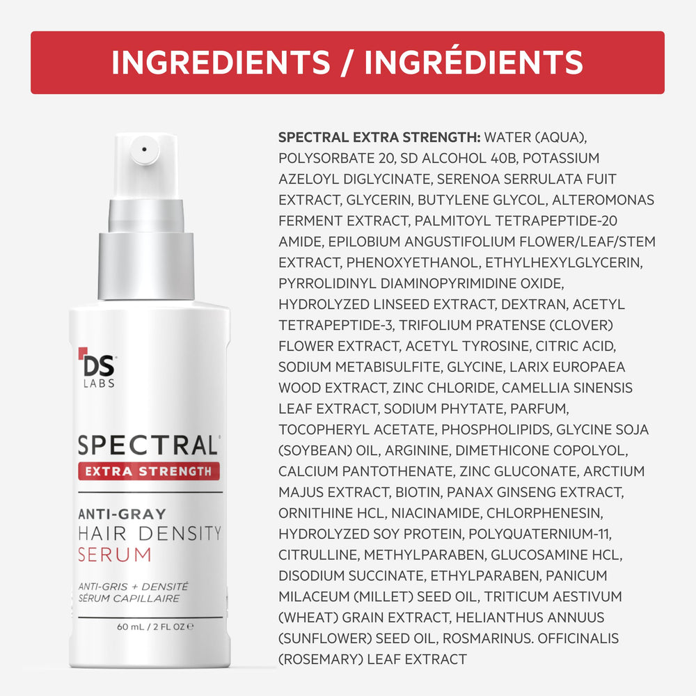 DS Laboratories serum on bathroom shelf in lifestyle setting promoting routine use benefit