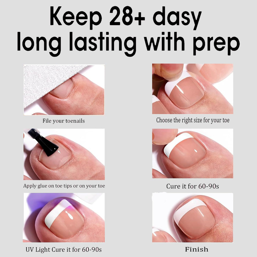 Dsixnails worn with sandals showing polished foot-ready appearance