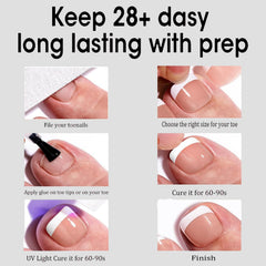 Dsixnails worn with sandals showing polished foot-ready appearance
