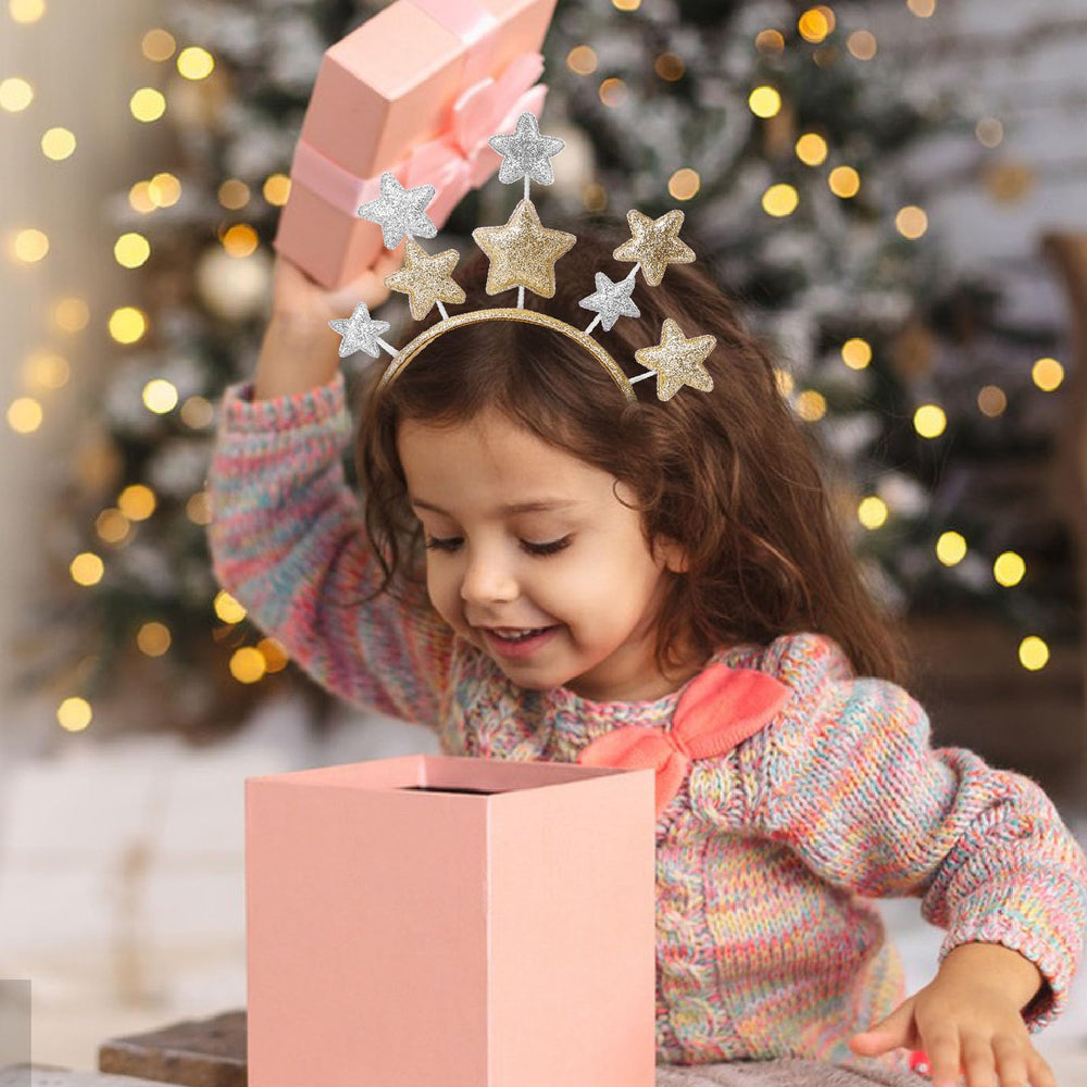 DSLSQD headbands styled at a party scene, showing festive look and photo-ready sparkle