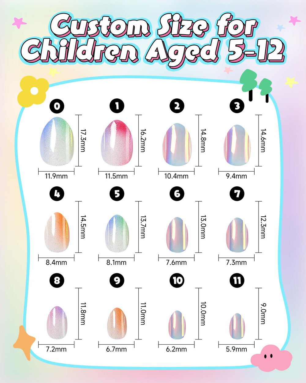 DSVANAY child hand wearing nails showing easy application benefit
