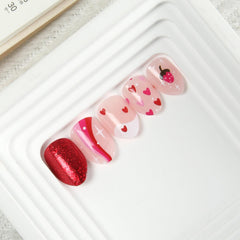 DSVANAY close-up glitter texture on nails highlighting sparkly salon-quality finish