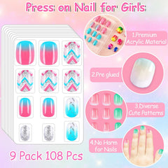 DTOFOOT child pressing nail on finger demonstrating fast application and creative play benefits