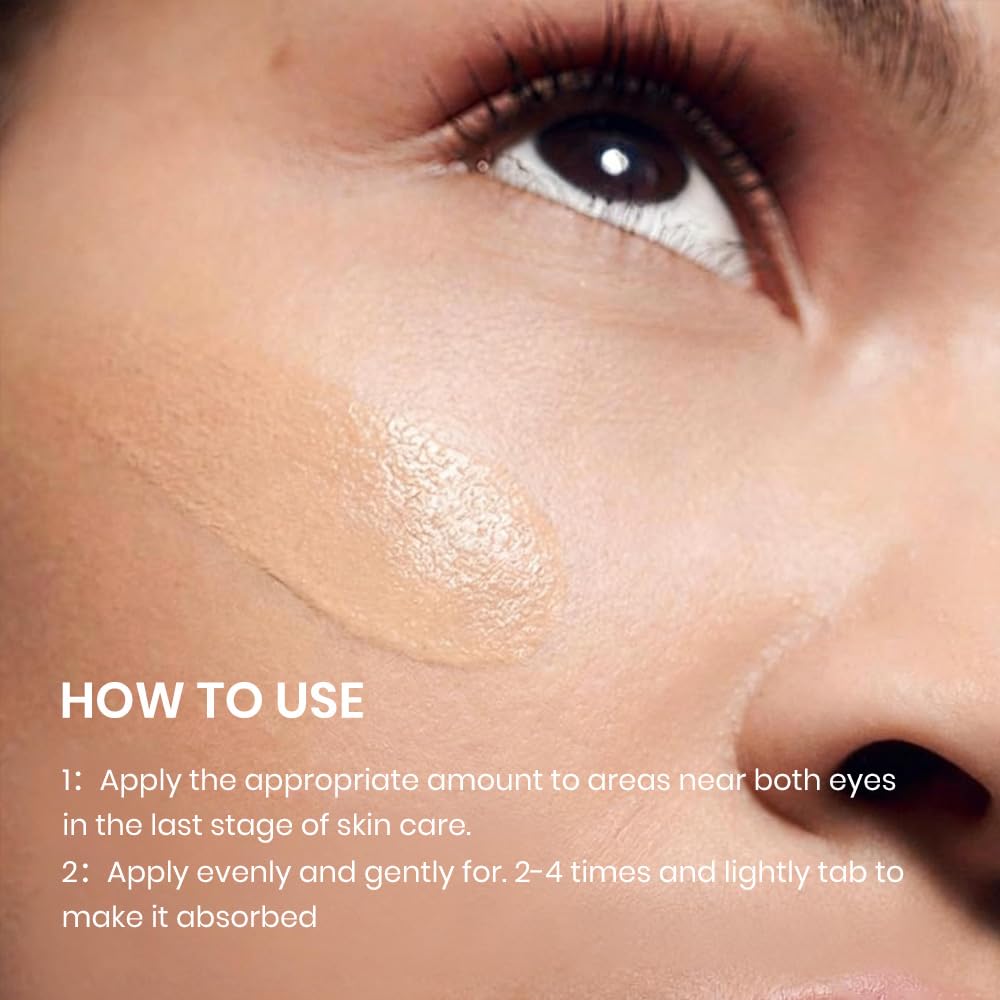 DTTLYKSYBHJ applying cream under eye demonstrating gentle tap technique and smoothing effect