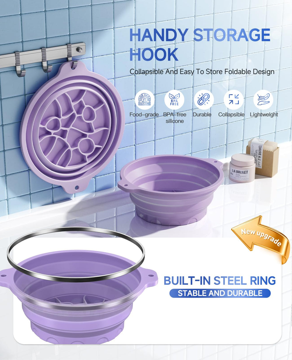 Dtuoen bowl filled with uniform ice cubes for full-face cooling