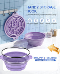 Dtuoen bowl filled with uniform ice cubes for full-face cooling