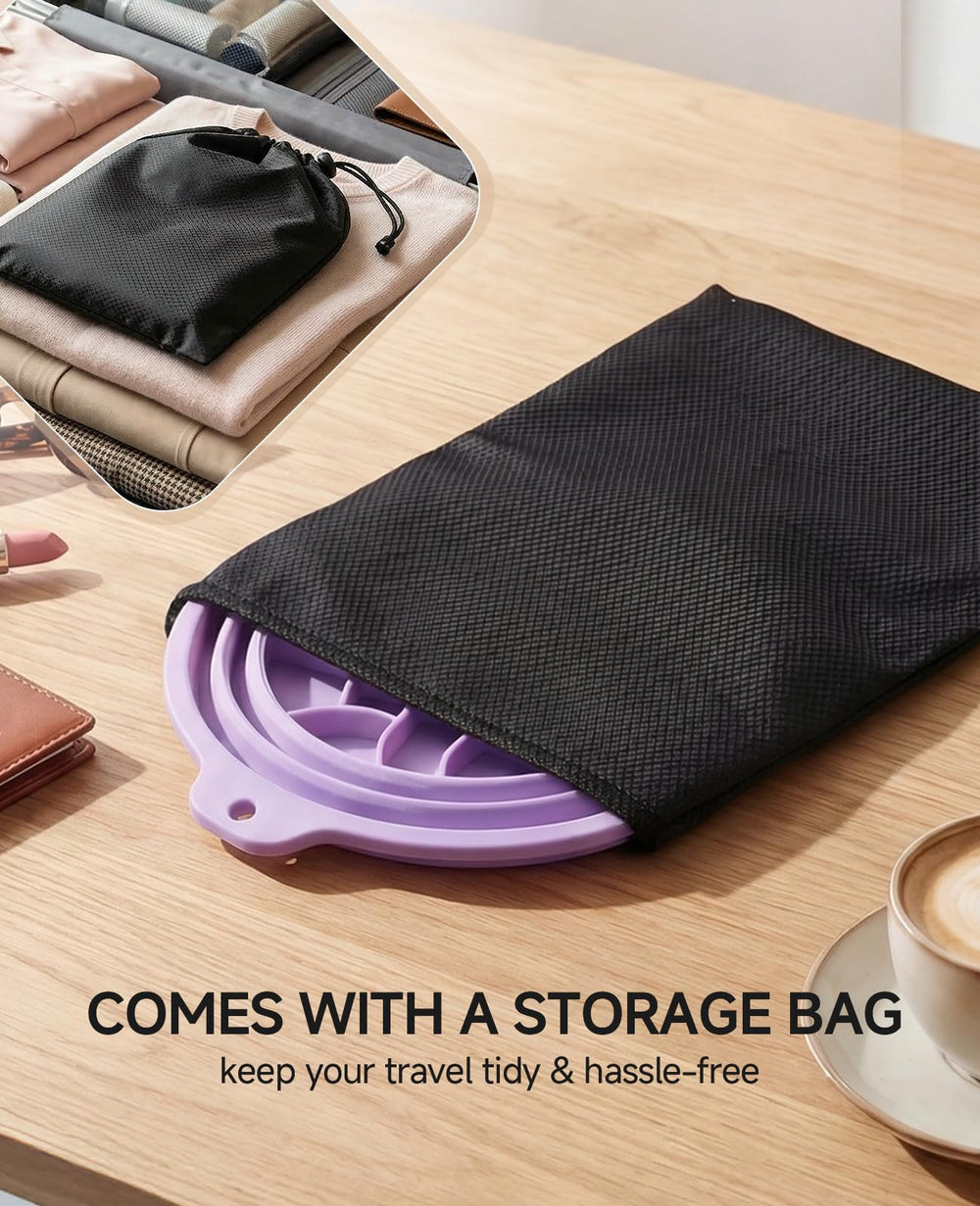 Dtuoen collapsed flat for travel and compact storage benefit
