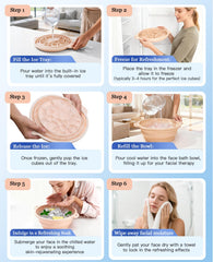 Dtuoen face bowl with herbal infusion option for a soothing, personalized routine