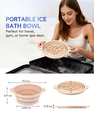 Dtuoen face bowl packaged in travel kit ready for on-the-go cold therapy