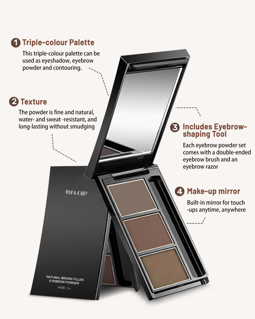DuaTana powder close-up texture showing smooth blendability benefit