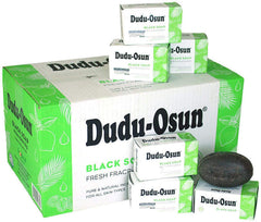 Dudu-Osun front view of single bar showing traditional packaging and brand clarity